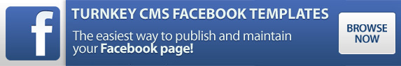 turnkey cms facebook templates type page